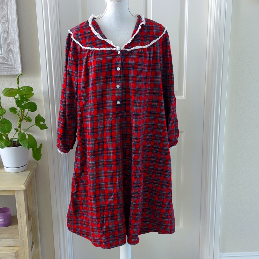 Lanz of Salzburg Flannel Nightgown L